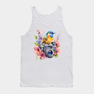 Spring Floral Camera Tank Top